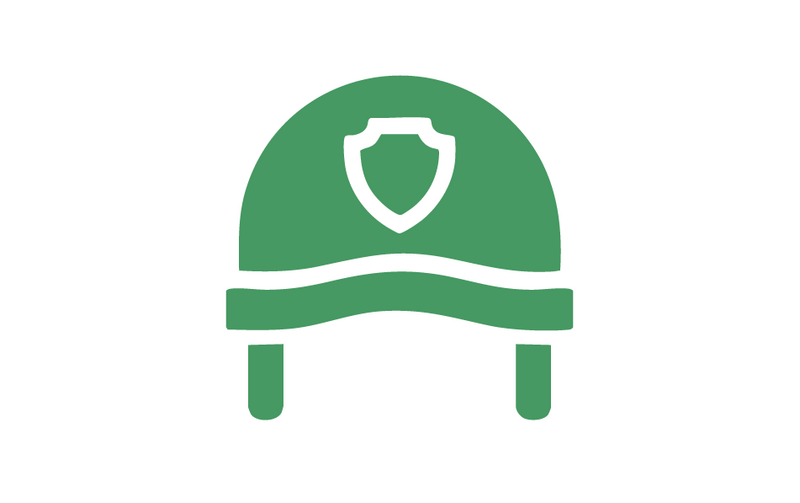 Pictogramme casque pompier 