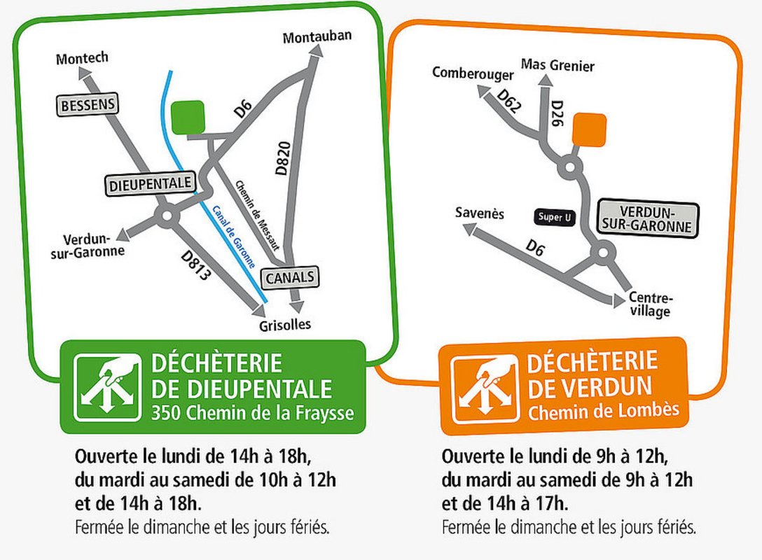 horaires de la déchetterie