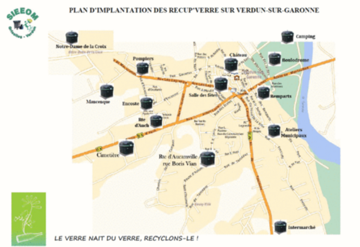 Emplacement récup verre